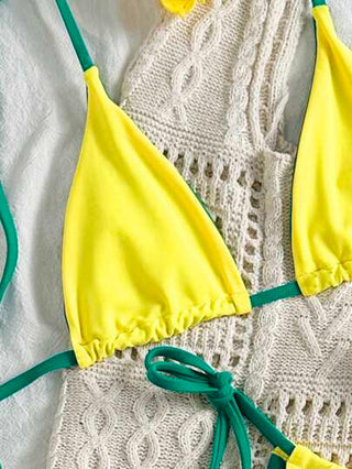 Swim Mod طقم بكيني مثير من البكيني الثلاثي المثلث للنساء، للارتداء في الصيف وعلى الشاطئ