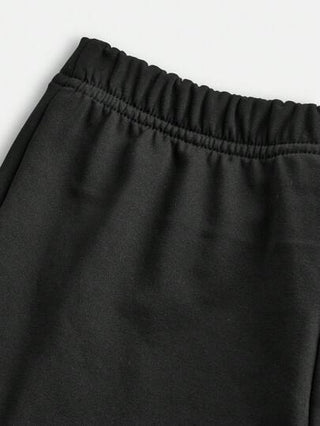 EZwear مجموعة بلوزة تي شيرت قصيرة الأكمام مطبوعة مع فيونكة وبنطلون رحب للنساء في الصيف ، مجموعة كاجوال
