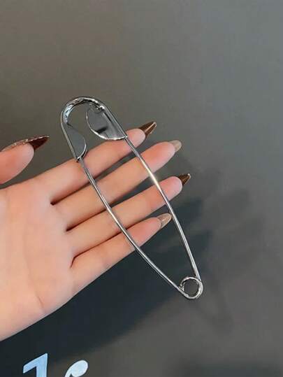 مشبك شعر معدني بسيط قطعة واحدة، مشبك شعر أنثوي موضة، مشبك شعر كبير لحفلات الكرنفال، اكسسوار شعر، دبوس شعر، مشبك شعر، مناسب للخريف/الشتاء، أغطية رأس نسائية لأعياد الميلاد، اكسسوارات شعر شتوية أنيقة