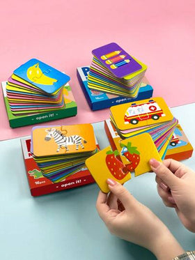 beartale 16 قطعة مجموعة ألغاز DIY، ألعاب ألغاز مونتيسوري، لعبة ذكاء للتعليم المبكر للأطفال، تعليم مبكر ممتع، بسيطة وسهلة اللعب، هدية ألغاز، وسائل تعليمية، ألعاب تعليم مبكر للأطفال، لوازم الفصل الدراسي، لوازم الطلاب، القرطاسية، لوازم المدرسة، هدية العودة إ