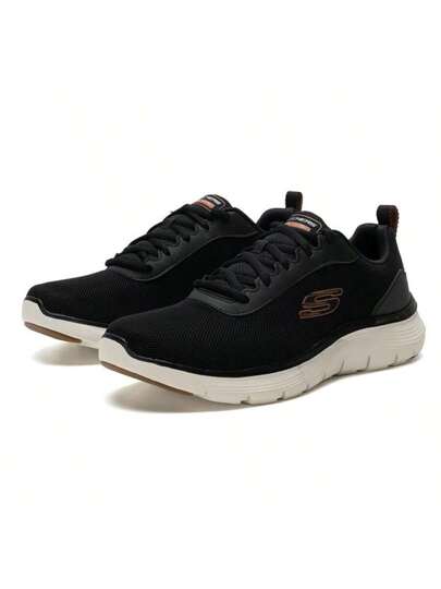 Skechers أحذية رياضية كاجوال مريحة ومتنفسة للرجال مع إربطة، 232822-BKOR