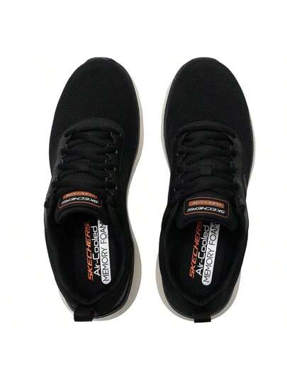 Skechers أحذية رياضية كاجوال مريحة ومتنفسة للرجال مع إربطة، 232822-BKOR