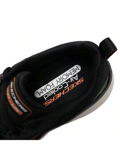 Skechers أحذية رياضية كاجوال مريحة ومتنفسة للرجال مع إربطة، 232822-BKOR