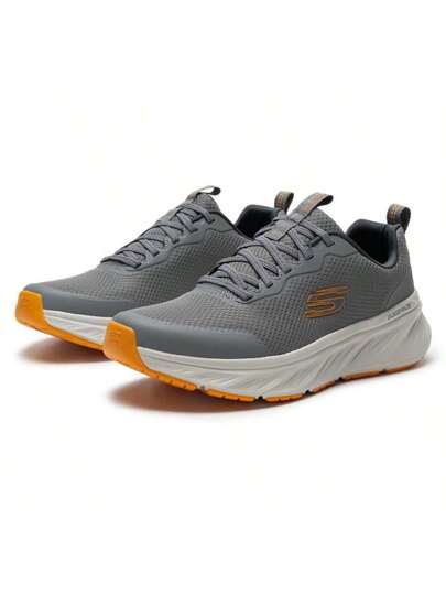 Skechers أحذية الجري للرجال، أحذية رياضية خفيفة الوزن للاستخدام اليومي مع نظام ربط بالأربطة، بنعل داخلي من رغوة الذاكرة المبردة بالهواء، أحذية رياضية تنفس وراحة للأنشطة الترفيهية، 232835-GYOR