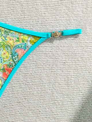 Swim Mod مجموعة من قطعتين من ملابس السباحة للنساء للعطلات الشاطئية وحزب عيد الحب ،بكيني متعدد الألوان بطباعة
