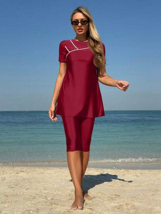 طقم تانكيني حريمي Swim Mulvari آنسة أنيقة متواضعة رياضية كامي تانكيني بكيني