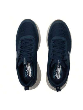 Skechers أحذية رياضية رجالية خفيفة الوزن وراحة، بنعل من رغوة EVA وبطانة من رغوة الذاكرة المبردة بالهواء، امتصاص الصدمات في الجري على الطرق، لمسة لينة وارتداد، 232835-NVW