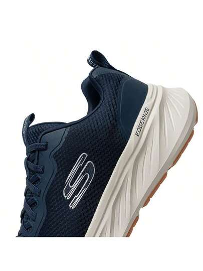 Skechers أحذية رياضية رجالية خفيفة الوزن وراحة، بنعل من رغوة EVA وبطانة من رغوة الذاكرة المبردة بالهواء، امتصاص الصدمات في الجري على الطرق، لمسة لينة وارتداد، 232835-NVW