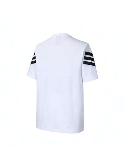 Adidas تي شيرت T ذو ياقة مدبب طويل للرجال المقاس M موديل FI 3S REG لعام 2025 ، TJD4880