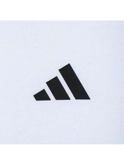 Adidas تي شيرت T ذو ياقة مدبب طويل للرجال المقاس M موديل FI 3S REG لعام 2025 ، TJD4880
