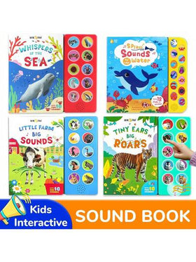 beartale لعبة حسية ذات 10 مفاتيح، كتاب أصوات للأطفال، لعبة تعليمية مبكرة للرضع، 10 أصوات حيوانات واقعية، مصنوعة من مواد متينة، بطارية قابلة للاستبدال، تعزز تفاعل الطفل وذاكرته وتنمية حواسه، ألعاب أطفال، ألعاب أولاد، هدايا لحفلات أعياد الأطفال، ألعاب بنات،