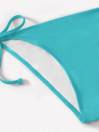 Swim مجموعة بكيني بتصميم بسيط ذو لون قطعتين للصيف ٢٠٢٥