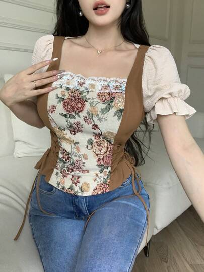 Feyla العيد قميص نسائي كاجوال بأكمام قصيرة وبسيط، مناسب للصيف