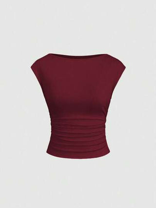 Sweetra 3 قطع/ مجموعة قمصان قصيرة النساء بظهر مفتوح، تصميم ضيق ومنفذ للرطوبة وقابلية للتنفس