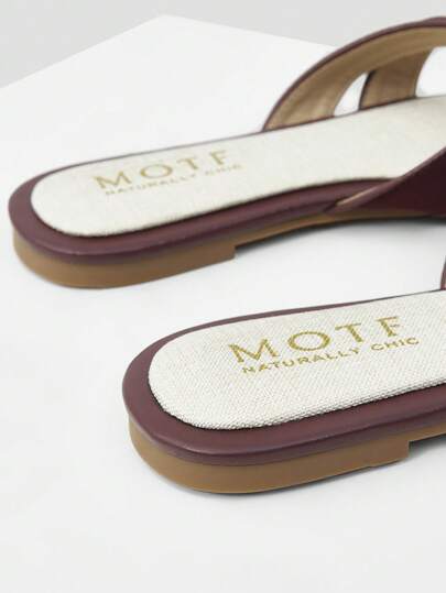 MOTF PREMIUM نعال نسائية صندل ذو شكل مربع مريحة للارتداء اليومي