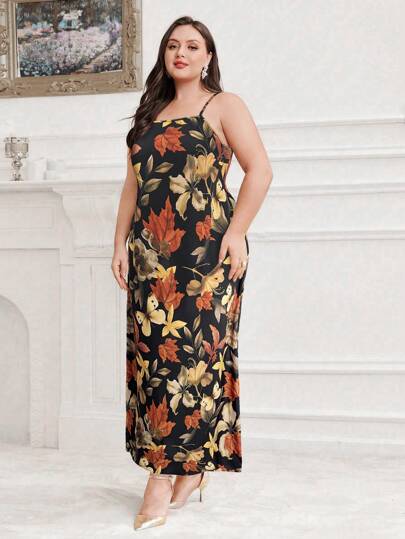 Modelyn العيد طقم بلوزة وفستان بأكمام طويلة باللون الأحادي للمقاسات الكبيرة
