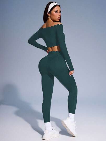 SHEIN Sport Studio مجموعة رياضات الترفيه، ملابس جري وتمرينات اليوجا المثيرة والأنيقة