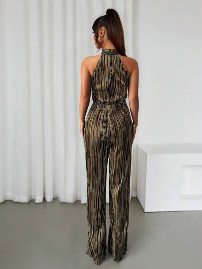 SHEIN Clasi جمبسوت قصيرة أنيقة وبسيطة بدون أكمام، مناسبة للصيف، للنساء