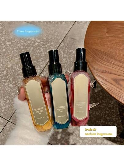 قطعة واحدة رذاذ عطر للملابس، 100 مل (3.38 أونصة)، منعش للهواء، عطر خفيف وجودة رائحة دائمة، مناسب للعائلة والأصدقاء، هدايا عيد الحب، عيد الحب، حفلات الزفاف الرومانسية، والمنزل، محمول
