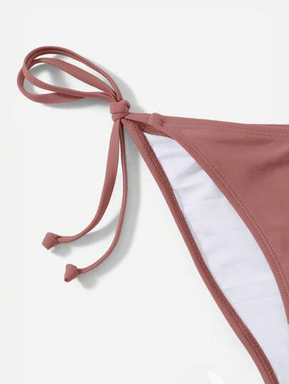 Swim Basics بكيني لون واحد، ملابس شاطئية للعطلات