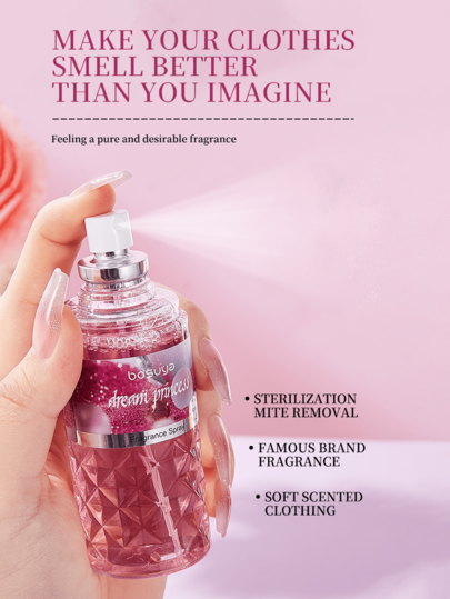 رذاذ معطر للأقمشة والغرف، برائحة الزهور والفواكه 80 مل، عطر طويل الأمد، معطر هواء، مناسب للاستخدام اليومي، تصميم محمول للغرفة المعيشة والنوم والمكتب والحمام والفندق وهدايا أعياد الميلاد