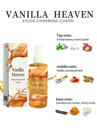 بخاخ العطر المعطر بالفانيليا للجسم والشعر، 100مل، عطر قبلة الفانيليا، عطر طويل الأمد، مناسب للعمل والمواعدة والجاذبية، جنسين، هدية رائعة للطلاب