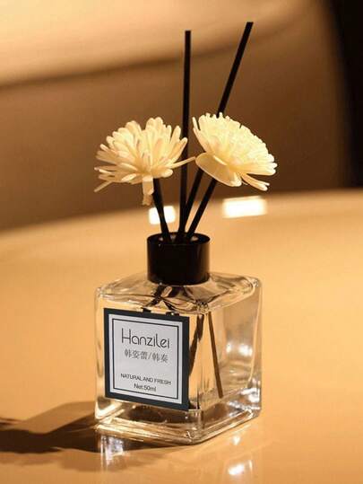 1 قطعة/2 قطعة مجموعة زيوت عطرية منزلية سعة 50 مل، بروائح الياسمين والخوخ الأبيض والشاي الأبيض والياسمين الأبيض، طويلة الأمد وطازجة، مناسبة للحمام وغرفة المعيشة والنوم (كمية عشوائية من عيدان العطر/الزهور الزخرفية)