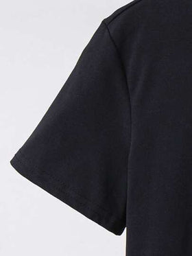 SHEIN طقم بيجاما كاجوال لتوين يتكون من بلوزة تي شيرت قصيرة الأكمام مع طباعة الأحرف وبنطال مربع الرسم
