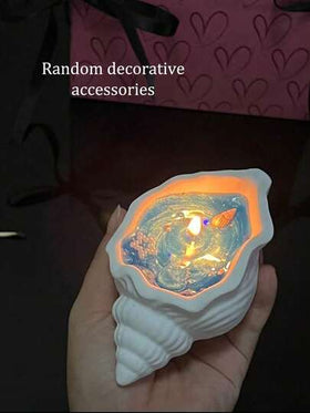 1 شمعة عطرية طبيعية - شمع صويا على شكل قوقعة بزيوت عطرية أساسية ، شمع معطر للمنزل ، أعياد الميلاد ، ، عيد الأم ، هدايا تخفيف الضغط للنساء حفل التخرج