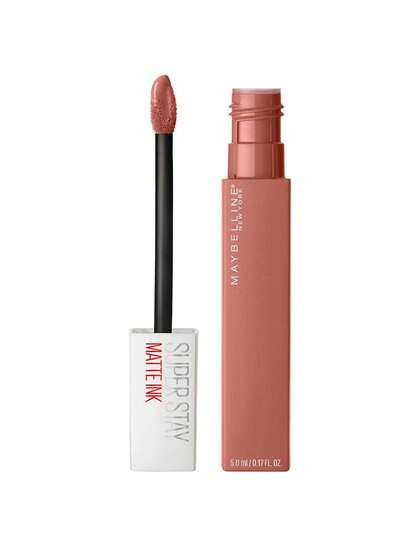 Maybelline سوبرستاي ماتي إنك 65 سيدكتريس - أحمر شفاه ماتي، أحمر شفاه عصري، مايبيلين، 0.17 أونصة/5 مل - أحمر شفاه ماتي، لمعة الشفاه، طويل الأمد