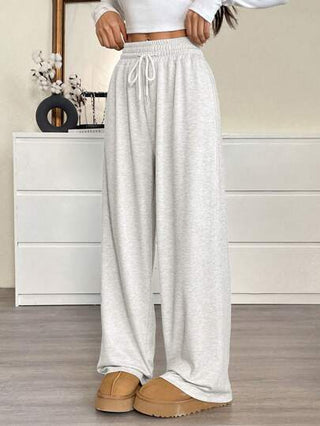 EZwear بنطلون رياضي نسائي فضفاض بخصر ربطة جرير، مناسب للرياضة