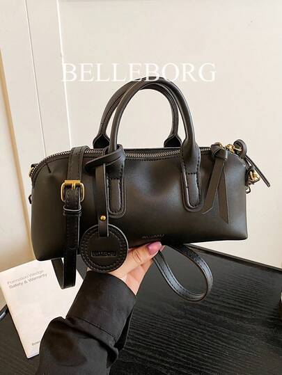 BELLEBORG حقيبة يد نسائية بطراز رجعي والسترة الزيتية جميلة ومتعددة الاستخدامات