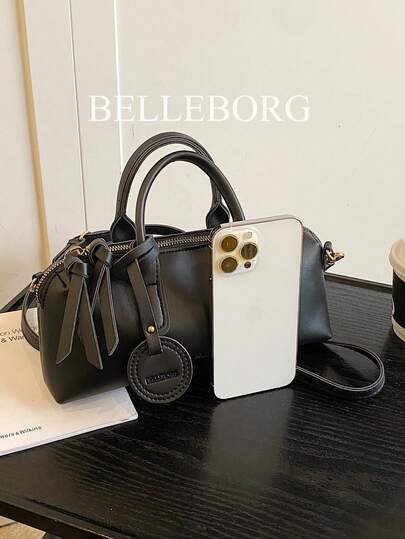 BELLEBORG حقيبة يد نسائية بطراز رجعي والسترة الزيتية جميلة ومتعددة الاستخدامات