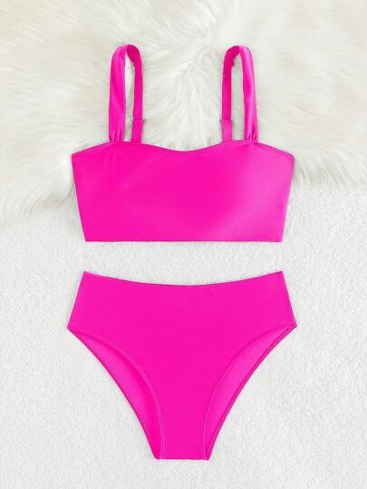Swim بكيني صيفي بألوان سادة