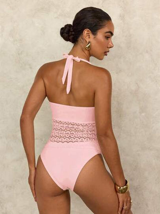طقم تانكيني حريمي Swim Chiccia كامسول نسائي أنيق مطرز بشكل زهري وشبكي، للبس منفرد أو كبيكيني باستخدام في الربيع والصيف، للاستخدام الكاجوال والشواطئ والإجازات