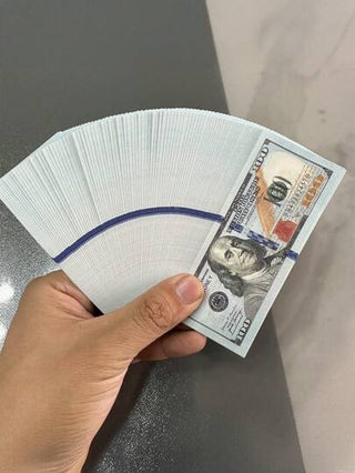 مصنفات نقدية مزيفة واقعية ، 100/300/900 فئة دفع نقدية مزيفة، دولار أمريكي مزيف واقعي، مناسبة لتوريدات الأعياد والحفلات المختلفة، زخرفة DIY يدوية، حفلات، حفلات زفاف، حانات وباقي الحفلات
