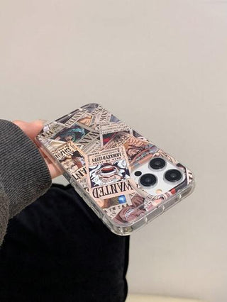 bandai 1 غطاء واقي بتصميم كرتوني متوافق مع هاتف آيفون 16 برو ماكس، غطاء كاسحة للصدمات شفاف لهواتف آيفون 11/12/13/14 بلس، مناسب للرجال والنساء، هدية عيد