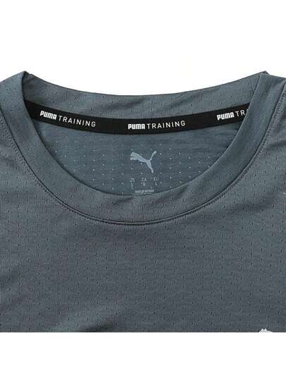 Puma تي شيرت برقبة طاقم كم قصير للرجال، الطراز الأساسي