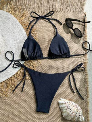 Swim Chiccia بيكيني من قطعتين للنساء ذو تصميم نجمة البحر المرصعة بالراين ستون، مع ربطة في الأعلى والجانب ، مجموعة سباحة راقية، طراز بوهيمي مناسب للاحتفالات