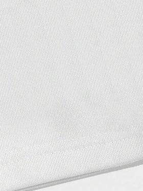 شورتات رياضية كاجوال فضفاضة للرجال بخصر رباط وجيب بطباعة رسائل ذات لون أحادي