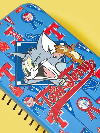 TOM & JERRY X SHEIN قطعة واحدة مشط مطبوع عليه حرف وكرتون مزود بمرآة 2 في 1