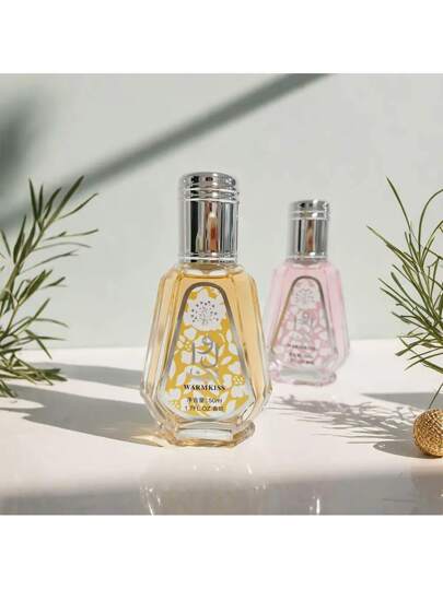 عطر زيت أساسي نسائي ذو رائحة زهرية وفاكهية ذات أثر طويل الأمد، عطر مريح وجذاب، سعة 50 مل، بطراز عربي
