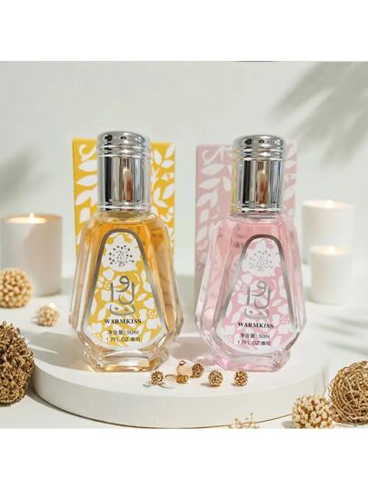 عطر زيت أساسي نسائي ذو رائحة زهرية وفاكهية ذات أثر طويل الأمد، عطر مريح وجذاب، سعة 50 مل، بطراز عربي