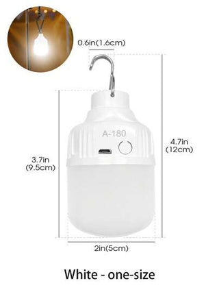 مصباح كهربائي LED قابل لإعادة الشحن عبر USB مصباح إضاءة LED محمول للطوارئ مع خطاف لبسطات السوق الليلية، انقطاع التيار الكهربائي في المنزل، هالوين، عيد الميلاد،  هدية