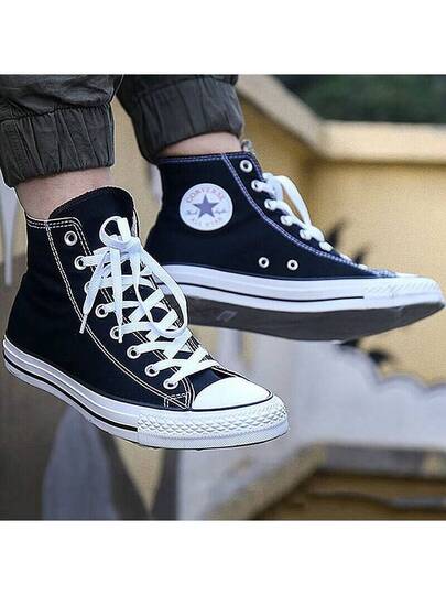 أحذية كونفرس كلاسيكية عالية الكاحل من القماش للجنسين، وصول جديد ربيع 2026، أحذية رياضية كاجوال للطلاب والأزواج