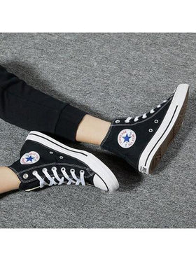 أحذية كونفرس كلاسيكية عالية الكاحل من القماش للجنسين، وصول جديد ربيع 2026، أحذية رياضية كاجوال للطلاب والأزواج
