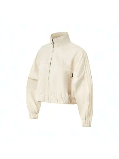Adidas Originals جاكيت جينز تي الأنثوية، جاكيت جينز IW5748