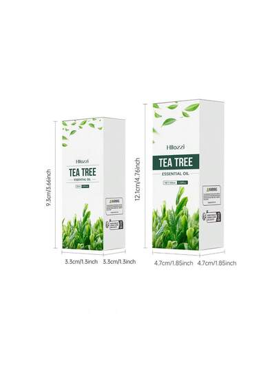 Hllozzi زيت أساسي شجرة الشاي متعدد الأحجام 30 مل / 100 مل، عطر لامع دائم، يخلق جوا مريحا، محمول، مناسب للجسم والأيدي والوجه، يمكن استخدامه مع جهاز نشر الروائح / عيدان النشر / حجارة النشر، مناسب للمنزل والسيارة والسفر والخارج، هدية مثالية للعطلات