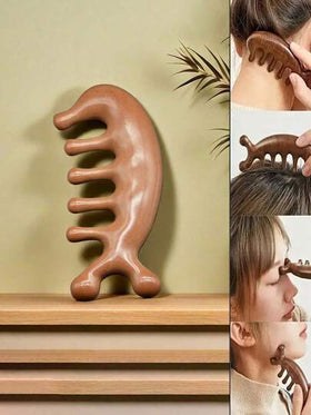 1 قطعة مشط تدليك الأشعة المحورية، بتصميم رأس الدلفين، مشط ذو 5 أسنان، مناسب لتدليك الأشعة المحورية لتخفيف الضغط والمزاج، العناية بالجسم مناسب للسفر، في الهواء الطلق، الرياضة، المكتب، المدرسة، الديكور، الهدايا، اكسسوارات الشعر، والعودة إلى مستلزمات المدرسة