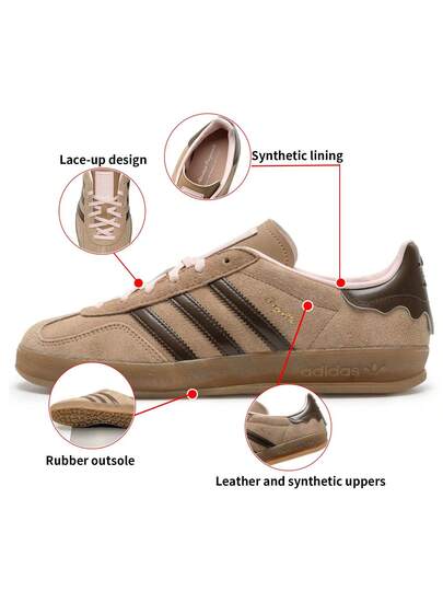 Adidas Originals حذاء رياضي GAZELLE INDOOR للرجال والنساء، مريح وخفيف الوزن، حذاء كاجوال IF1809